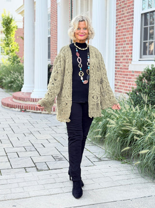 OLIVE CROCHET CARDIGAN Cathys Place