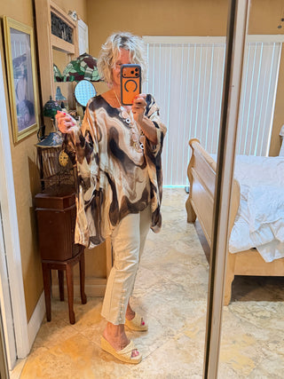 Sofia Swirl Kaftan TINA Stephens Italy/Tees By Tina