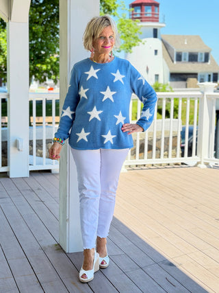 LULU B PERRI DOCKSIDE FUZZY SWEATER LULU-B