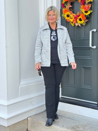 STYLING TWEED FULL ZIPPER JACKET Cathys Place