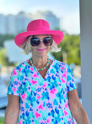 PINK PETALS SHORT SLEEVE TOP