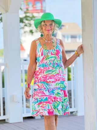 PINK PARADISE GARDEN CHA CHA DRESS TANGO MANGO