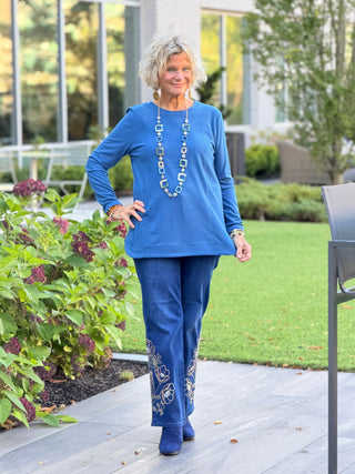 AUTUMN BLUE STYLING TOP Cathys Place