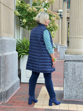 LULU-B NAVY PUFFER VEST