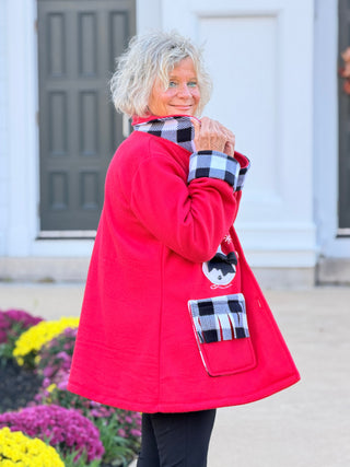 SNOWMAN HOUNDSTOOTH BLAZER Cathys Place