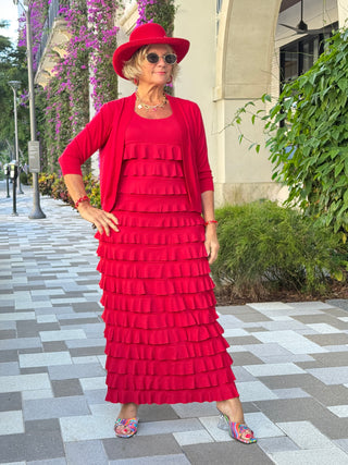 LULU-B CRIMSON RED CHA CHA MAXI
