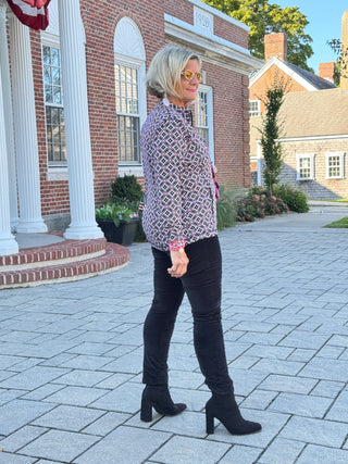 Lulu B Harbor Diamond Full Zipper Jacket