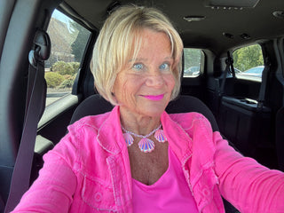 Pink Pearl Shell  Necklace