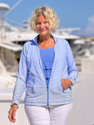 NAUTICAL PERRI STRIPED JACKET LULU-B