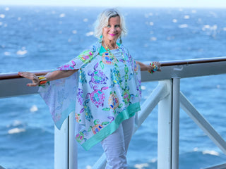 TROPICAL TURTLE SEVEN WAY SCARF CATHYS RESORTWEAR