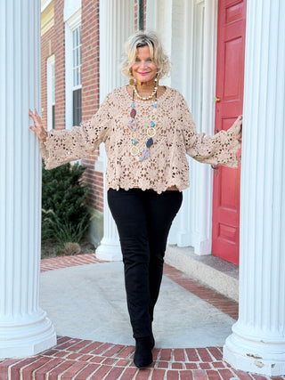 AUTUMN STYLE STYLING  CROCHET TOP Cathys Place
