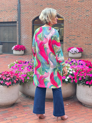 Ethyl Classic Long Length Cardi - KAMAS