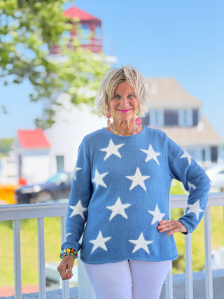 LULU B PERRI DOCKSIDE FUZZY SWEATER LULU-B