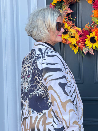 One Size Fierce Panther Print Blazer PREORDER SHIPS OCTOBER 31 Cathys Place