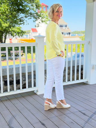 BEACH CLUB YELLOW CRAB SWEATER LULU-B