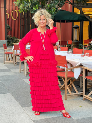 LULU-B CRIMSON RED CHA CHA MAXI