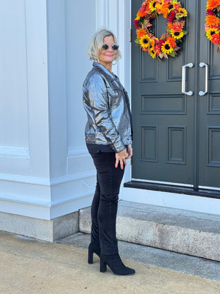HOLIDAY BLACK METALLIC JACKET
