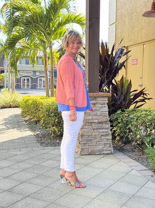 LULU-B SALMON MESH WRAP
