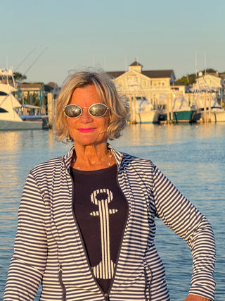 NAVY ANCHOR SWEATER