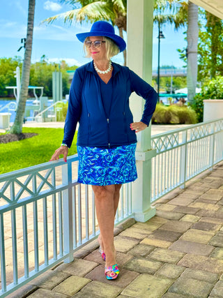 LULU-B FANTASIA BLUE SKORT