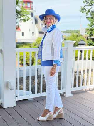 HARBOR BLUES LINEN JACKET Cathys Place