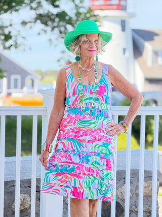 PINK PARADISE GARDEN CHA CHA DRESS TANGO MANGO