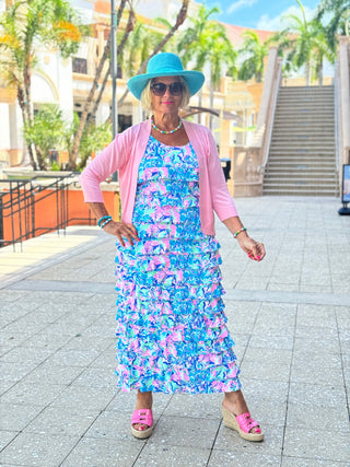 SPLASH OF PINK CHA CHA MAXI DRESS