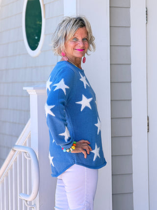 LULU B PERRI DOCKSIDE FUZZY SWEATER LULU-B