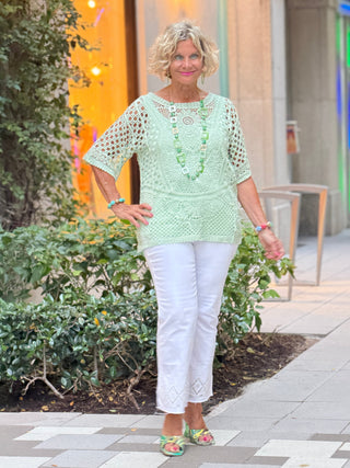 Women's Aloe  Lace Pullover Sweater Cathys Place