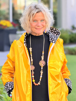 YELLOW POKA DOT POSH RAINCOAT Cathys Place