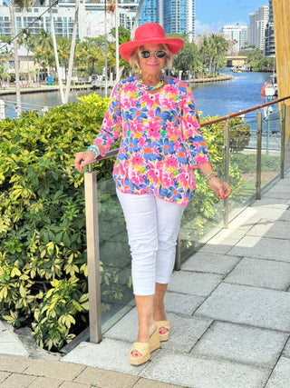 COLOR ME BEAUTIFUL ASYMMETRIC TOP