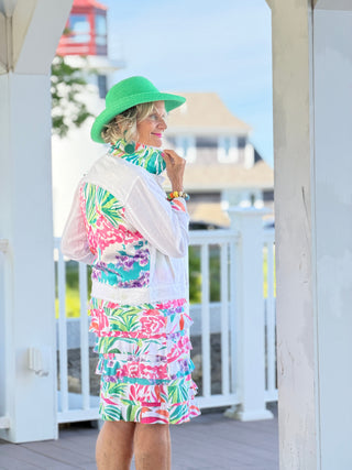 PINK PARADISE GARDEN CHA CHA DRESS TANGO MANGO