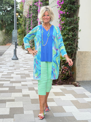 COLOR SPLASH CARDIGAN - BOUNTIFUL