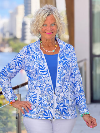 LULU B HIBISCUS COAST FULL ZIPPER LULU-B