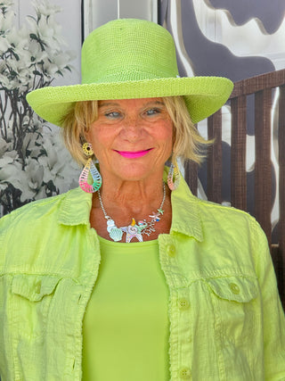 KEY WEST LIME LINEN JACKET