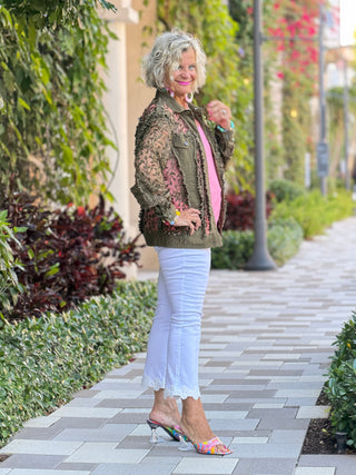Ethyl Garden Wall Jacket - OLIVE ETHYL JEANS