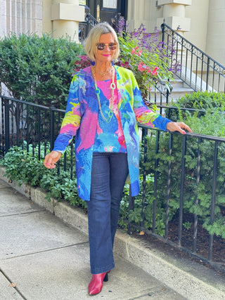 RIVER CRUISE BLUE CARDIGAN
