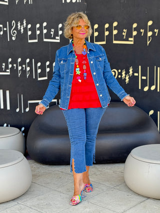 Ethyl Eyelet Elegance Jacket - Edison
