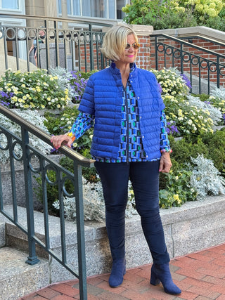 LULU-B SAPPHIRE SHORT PUFFER VEST