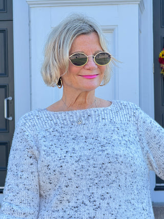 Women's Speckled Chenille Eyelash Sweater