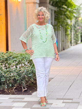 Women's Aloe  Lace Pullover Sweater Cathys Place