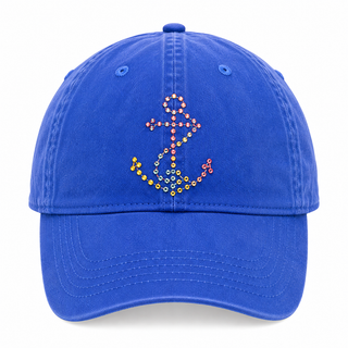 Bling Blue Anchor Hat Cathys Place
