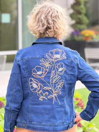 ETHYL FLOWER EMBROIDERED JEAN ETHYL JEANS