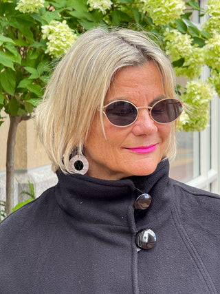 Black Womens Cape Poncho Coat