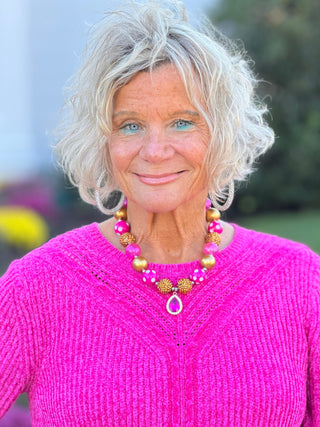 PINK CHAMPAGNE NECKLACE Cathys Place