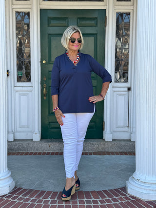 LULU-B NAVY TUNIC