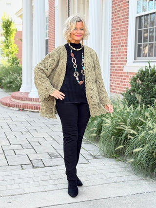 OLIVE CROCHET CARDIGAN Cathys Place
