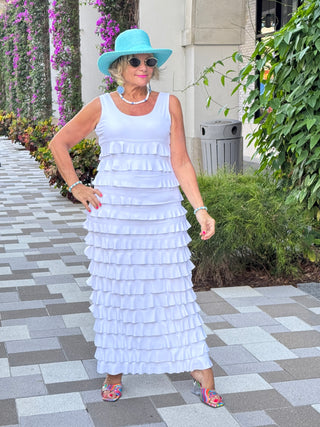 LULU-B WHITE CHA CHA MAXI DRESS