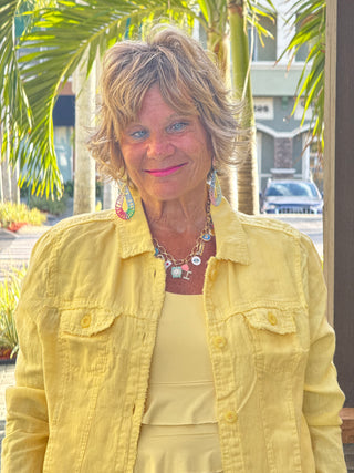 KEY WEST LINEN YELLOW JACKET