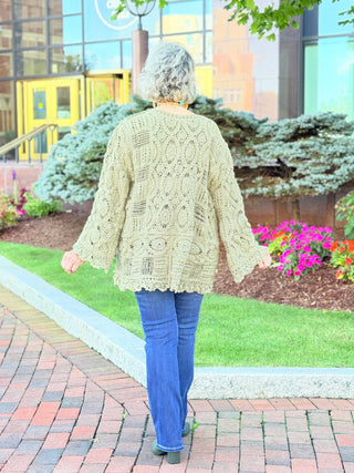 OLIVE CROCHET CARDIGAN Cathys Place